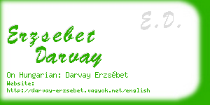 erzsebet darvay business card